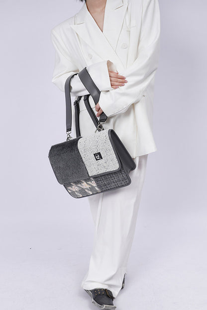 Y2K Color-Blocking Crossbody Bag