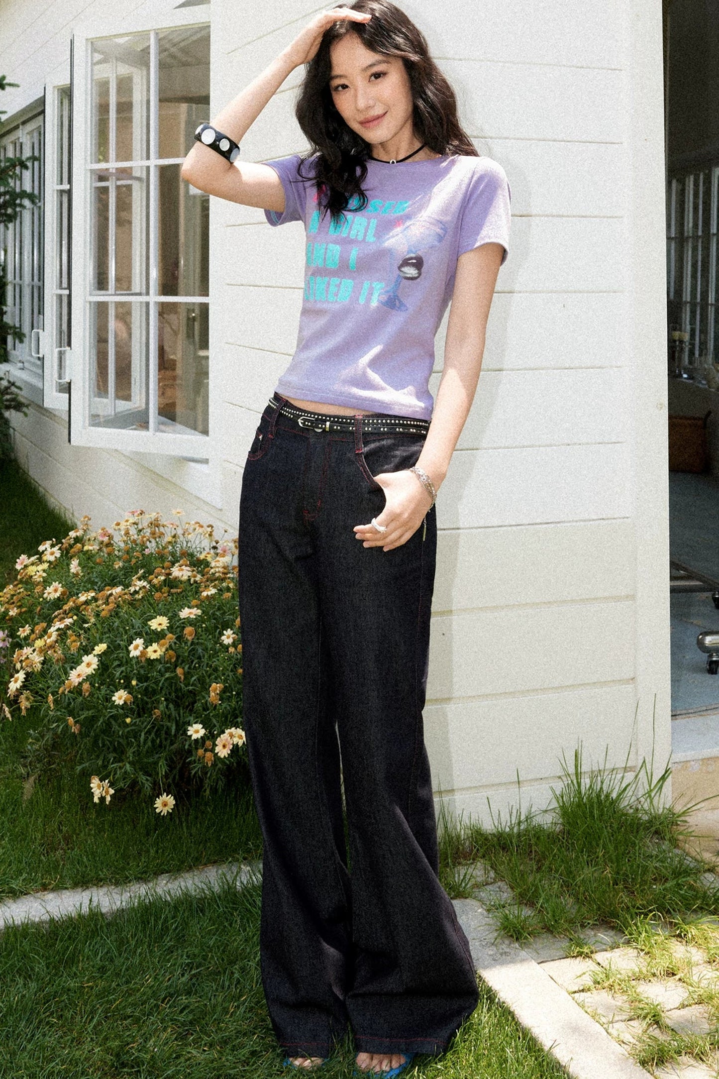 Color-Block Slimming Top