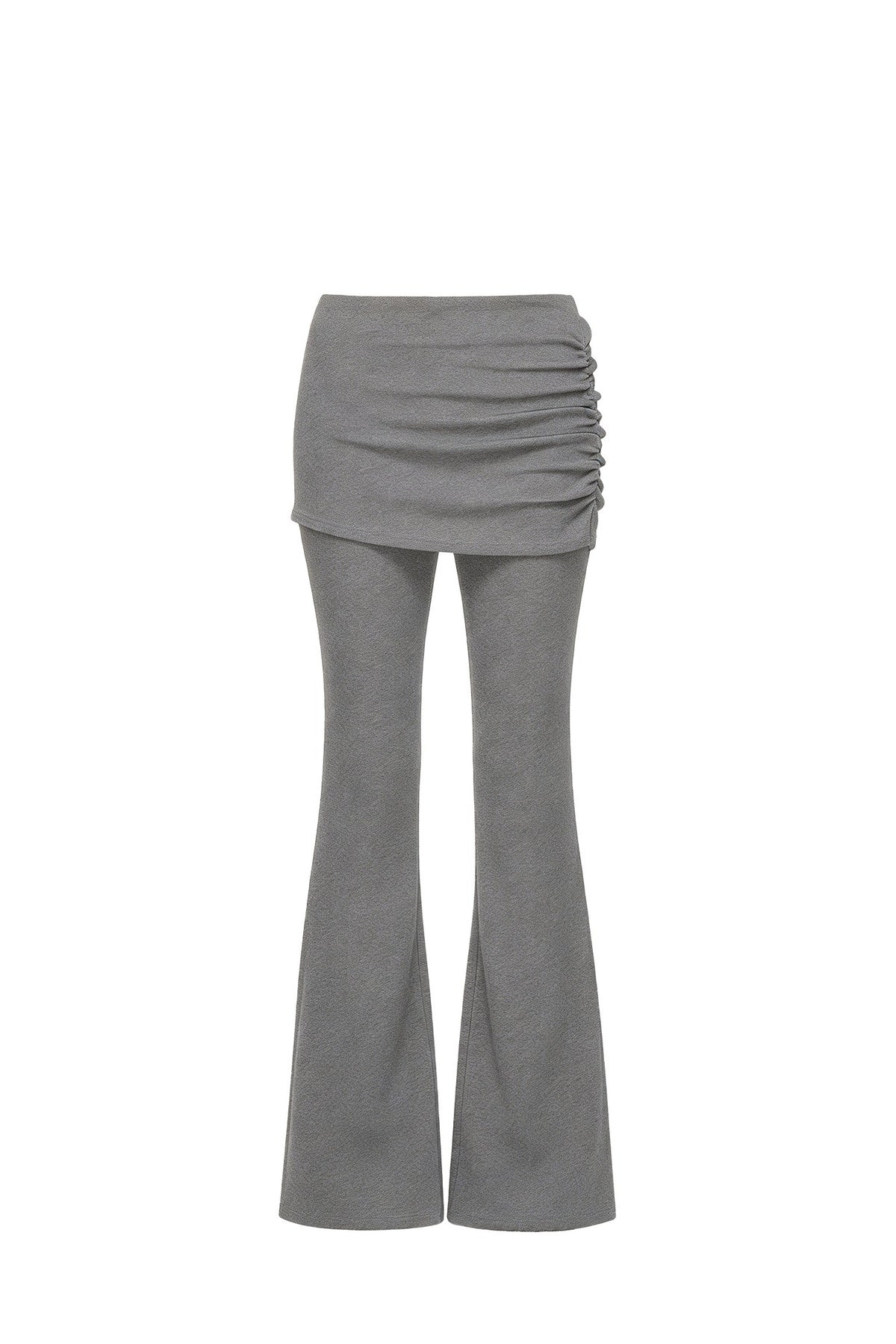 Pleated Cuffed Flared Pants