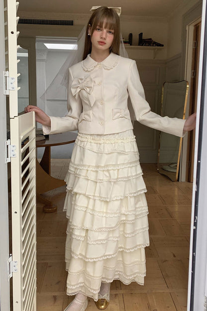 Multi-Layered Asymmetrical Lace Princess Skirt