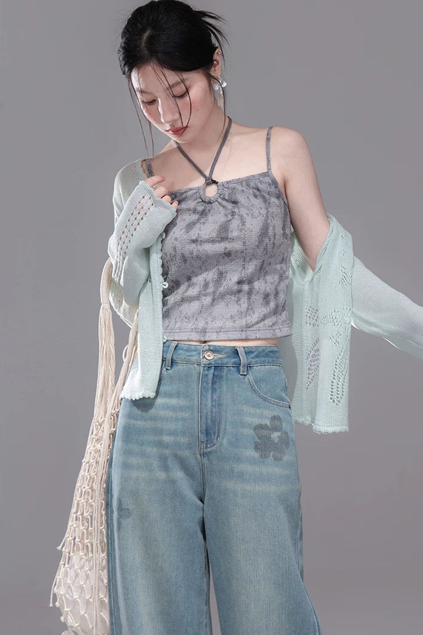 Ink Cloud Gray Camisole