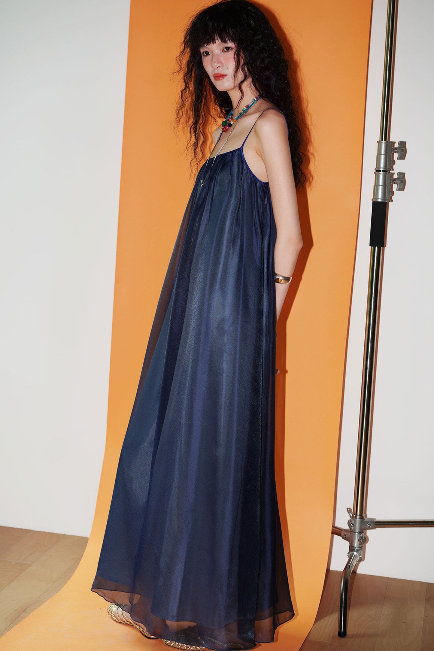 Pearlescent Gauze Dress Set