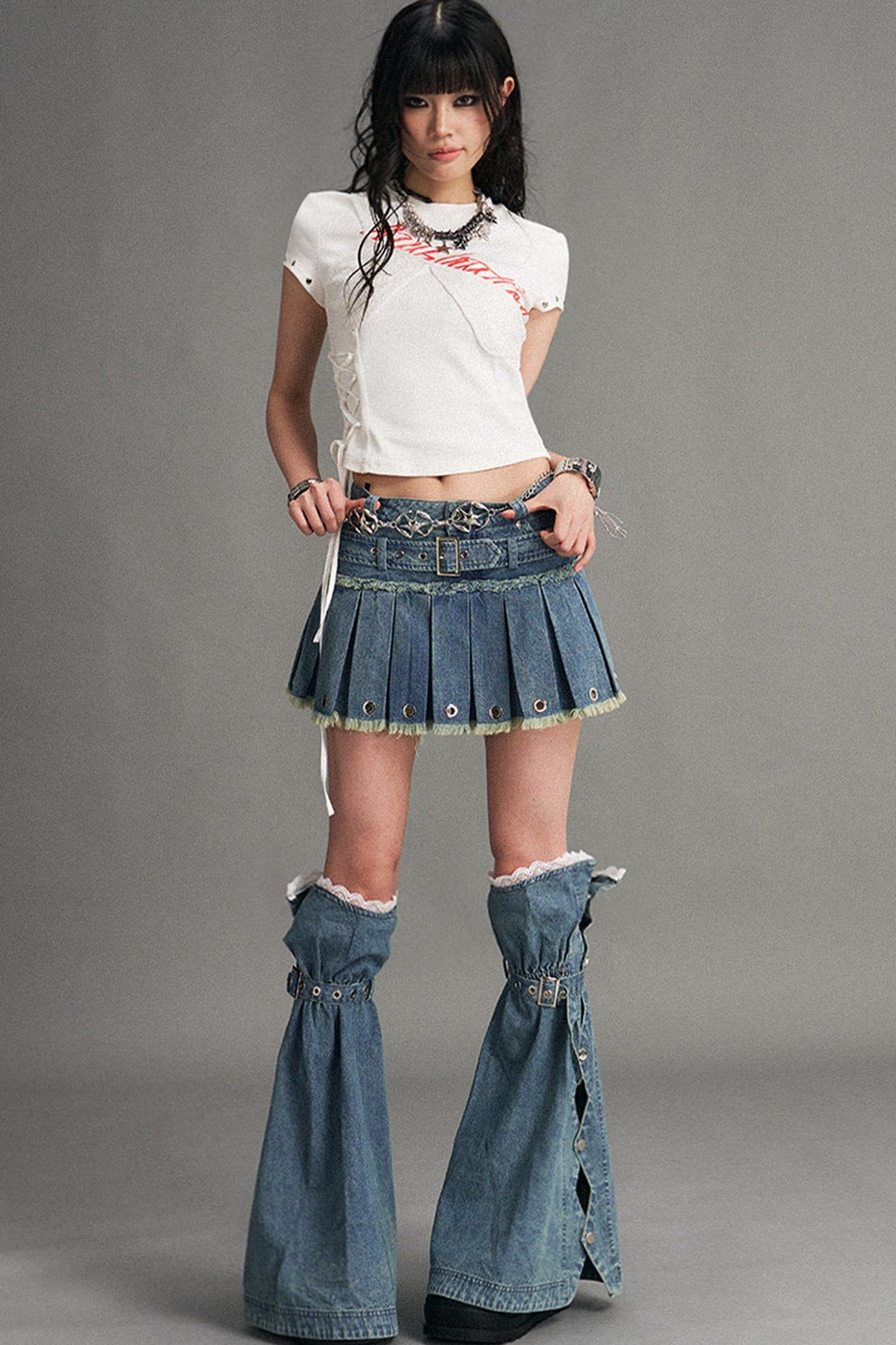 Y2K Denim Leg Warmers