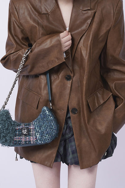Y2K Color-Block Crossbody Bag