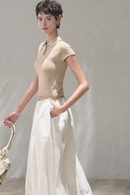 Old Money Linen Polo Top