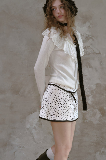 Sassy Moody Floral V-Neck Knitted Sweater