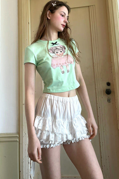 Cute Doll Short-Sleeved T-Shirt