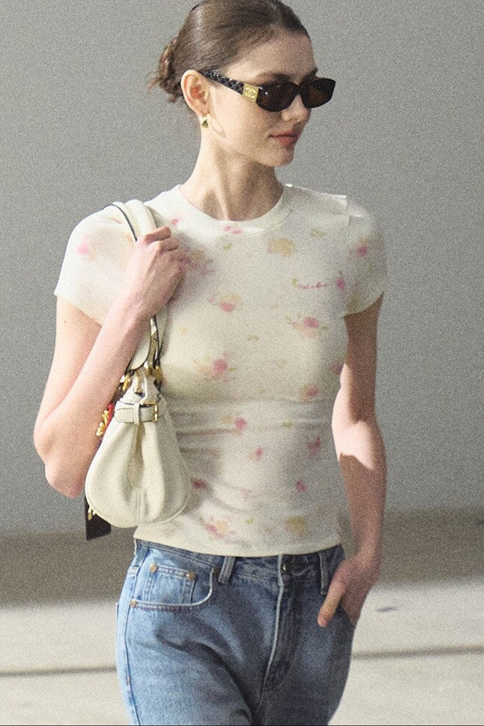 Printed Short Sleeve Top