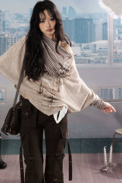 Asymmetrical Batwing Sun Protection Top Set-Up