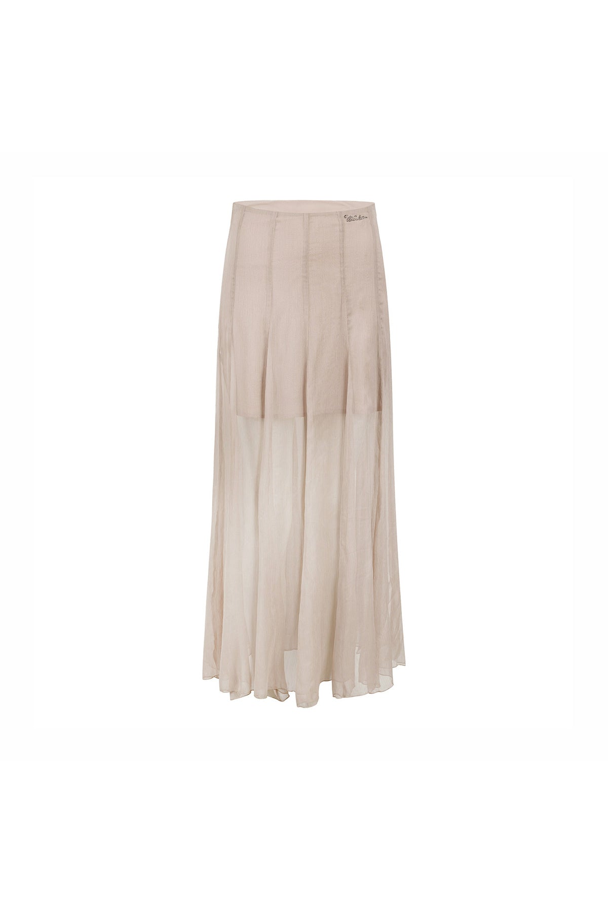 Eleganter langer Mesh-Rock