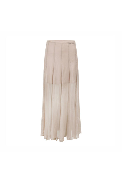 Eleganter langer Mesh-Rock