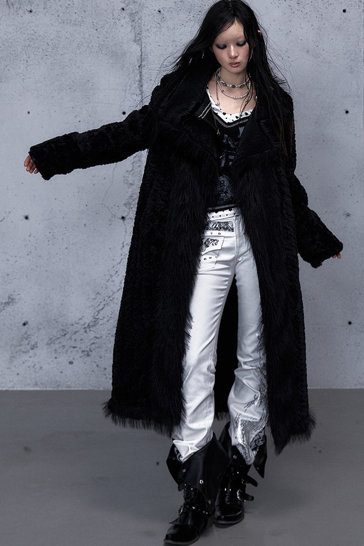 Reversible Cheetah Print Faux Fur Coat