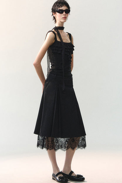 Square Neck Ruffle Camisole