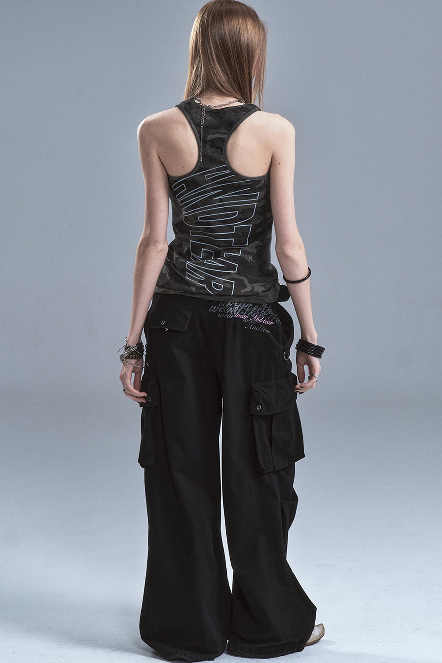 Tanktop mit Racerback und Tarnmuster