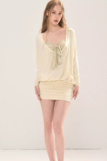 U-Neck Bow Dress