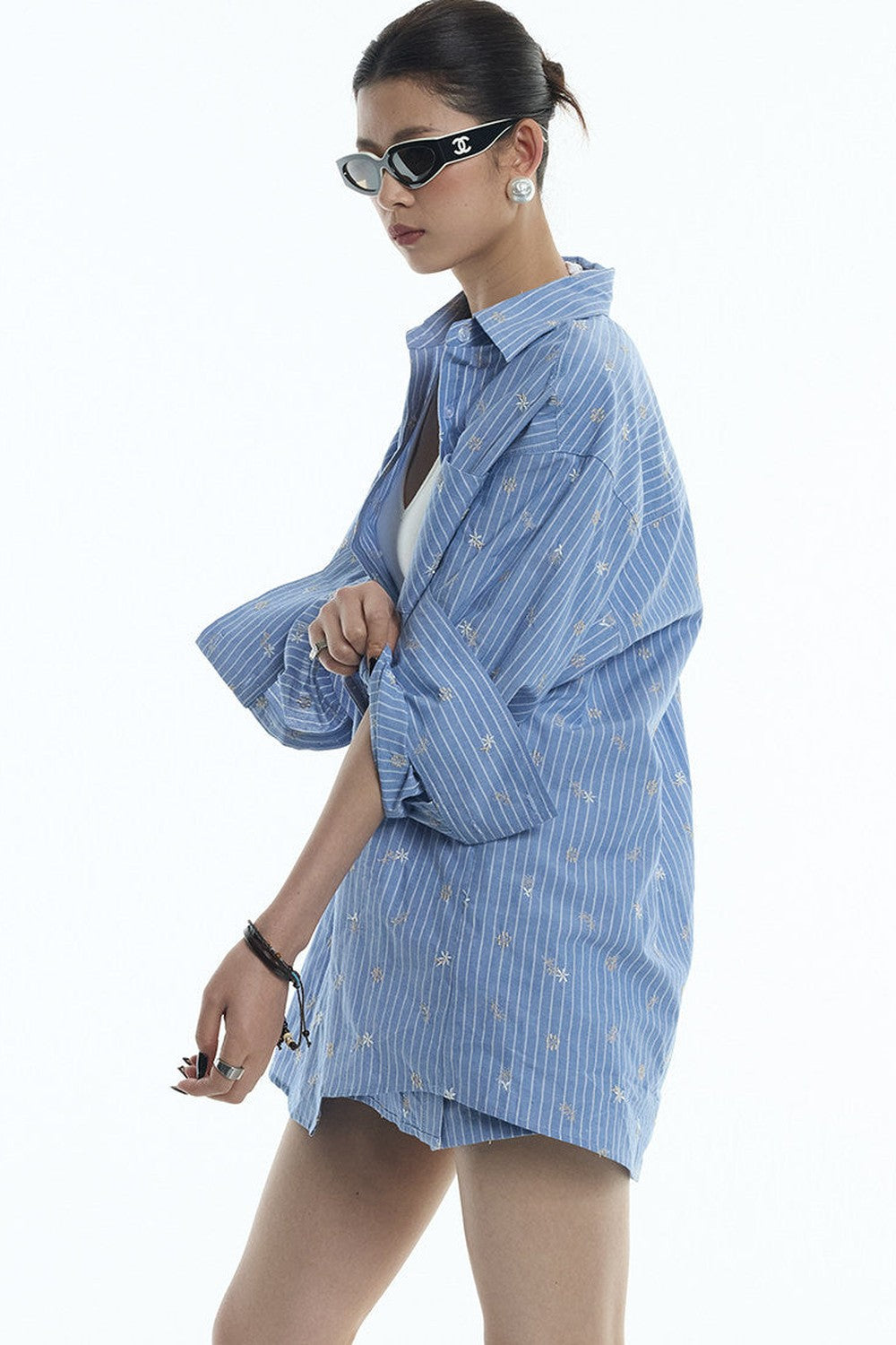 Starburst Cotton-Linen Two-Piece Set-Up