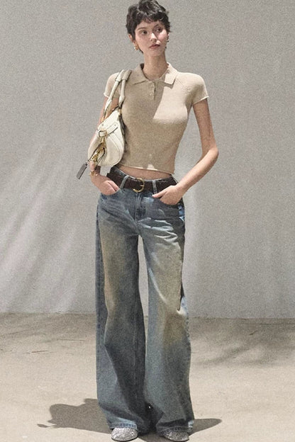 Old Money Linen Polo Top