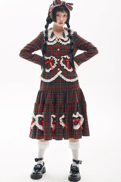 Showa Retro Red Lolita Coat