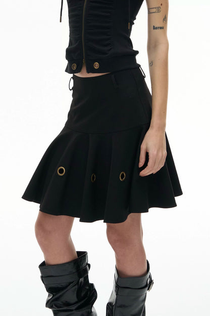 Rayon Ring A-Line Skirt