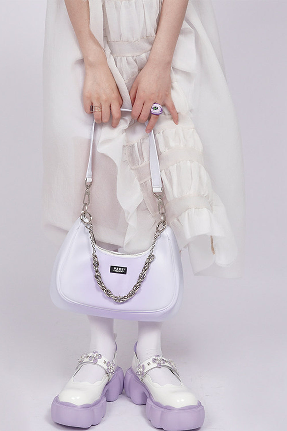Macaron Graffiti Crossbody Bag