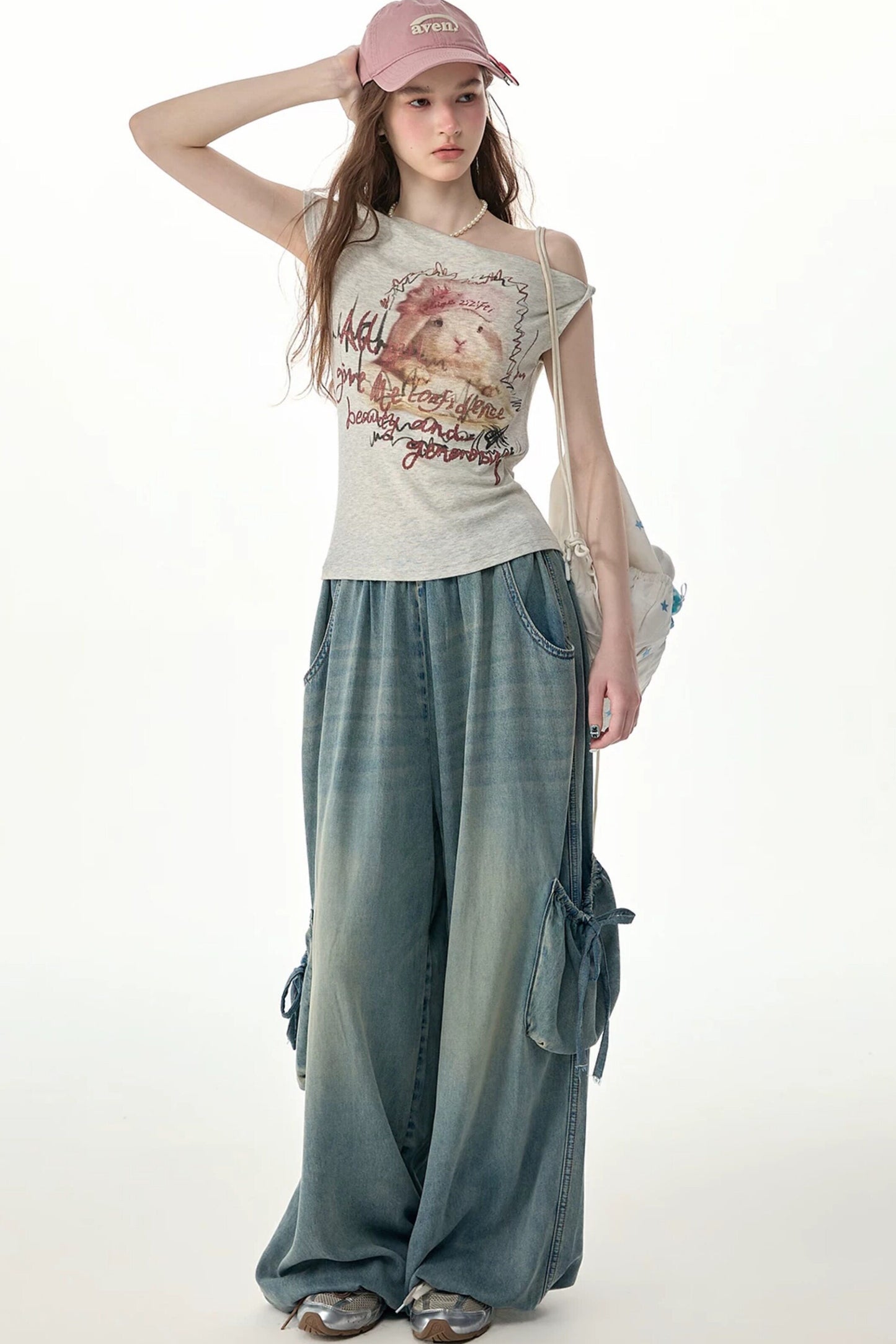Rabbit Print Short-Sleeve T-Shirt