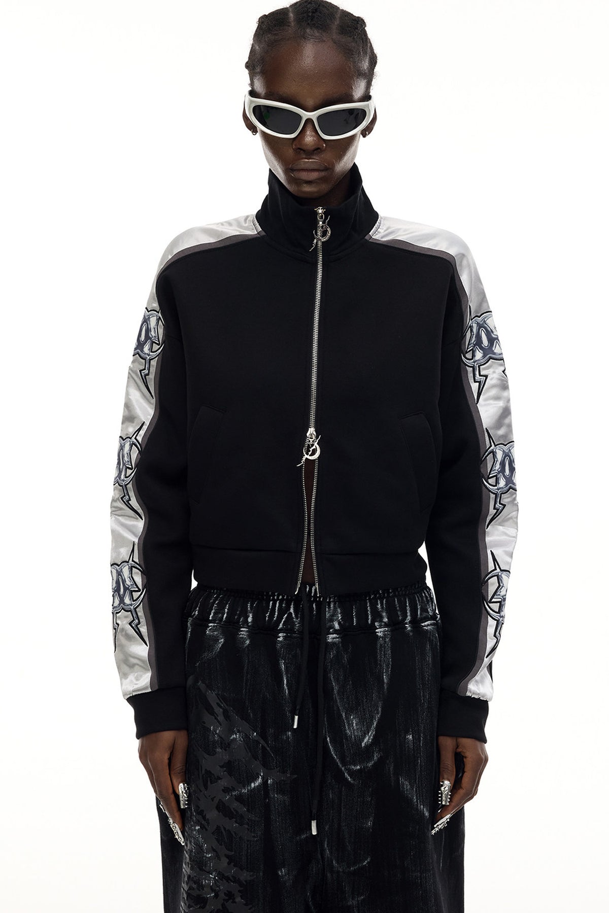 High Collar Zip Jacket