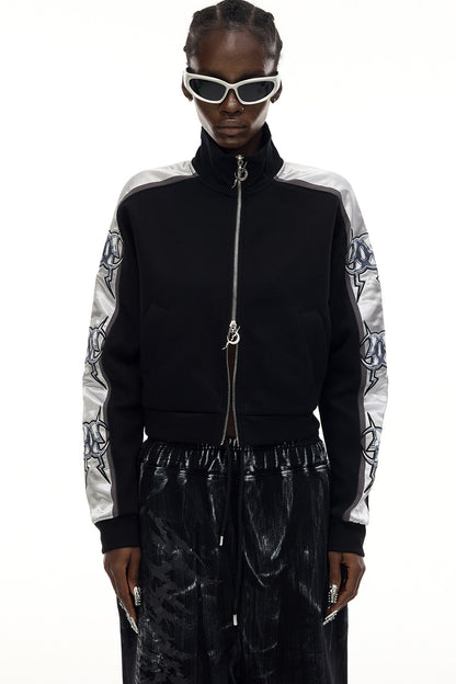 High Collar Zip Jacket