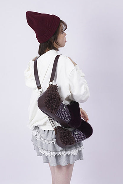 Y2K Color-Block Crossbody Bag