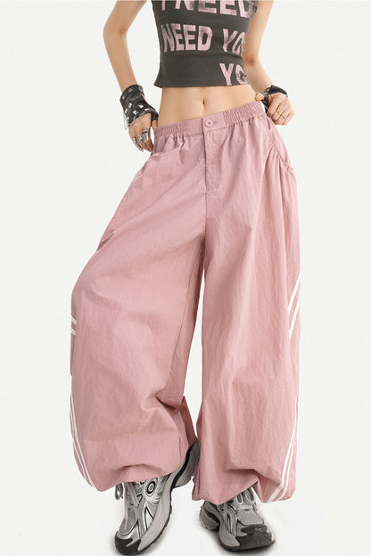 Navy Blue Wide-Leg Pants