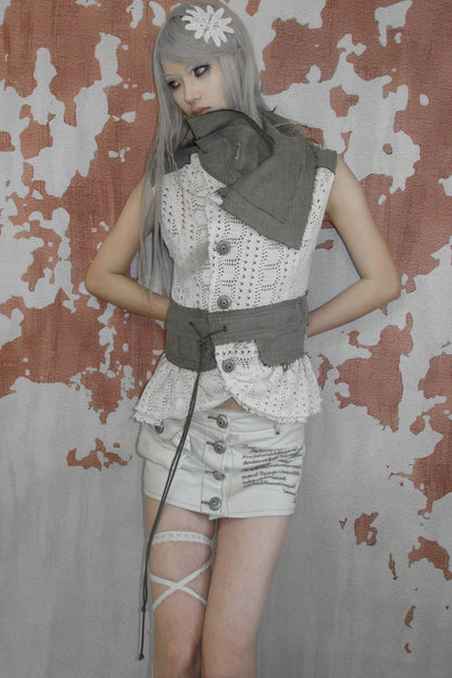 Medieval Forest Knitted Vest