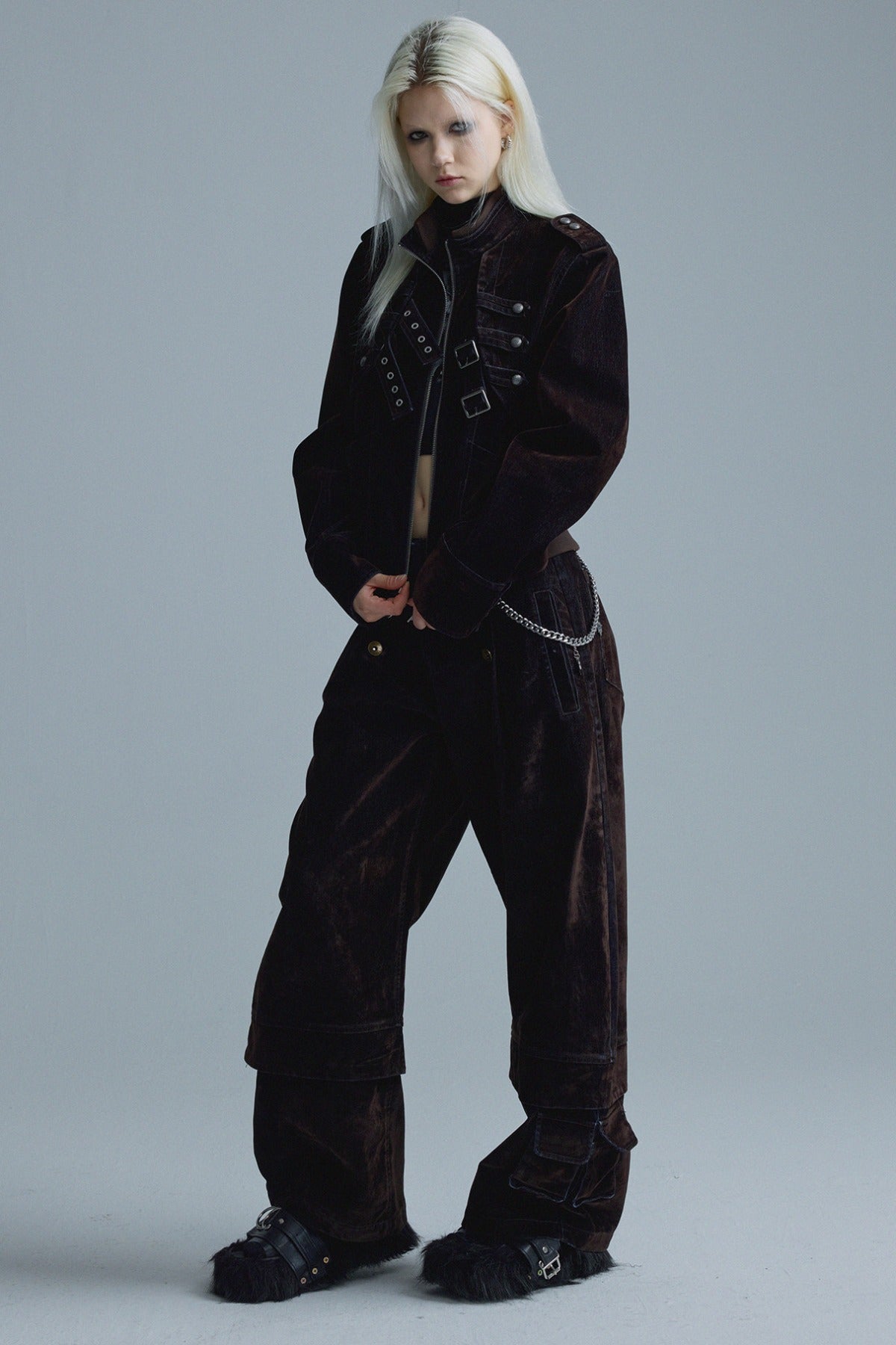 Short Matte Velvet Jacket