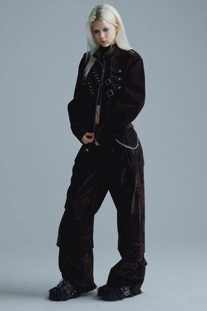 Short Matte Velvet Jacket