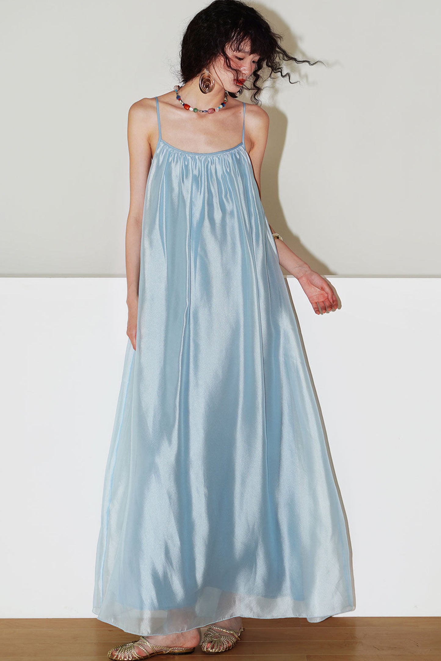 Pearlescent Gauze Dress Set