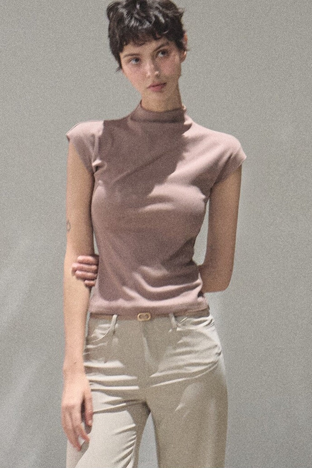 Lyocell Draped Flared Pants