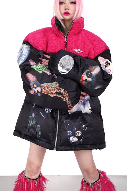 Pink Collar Cat Jacket