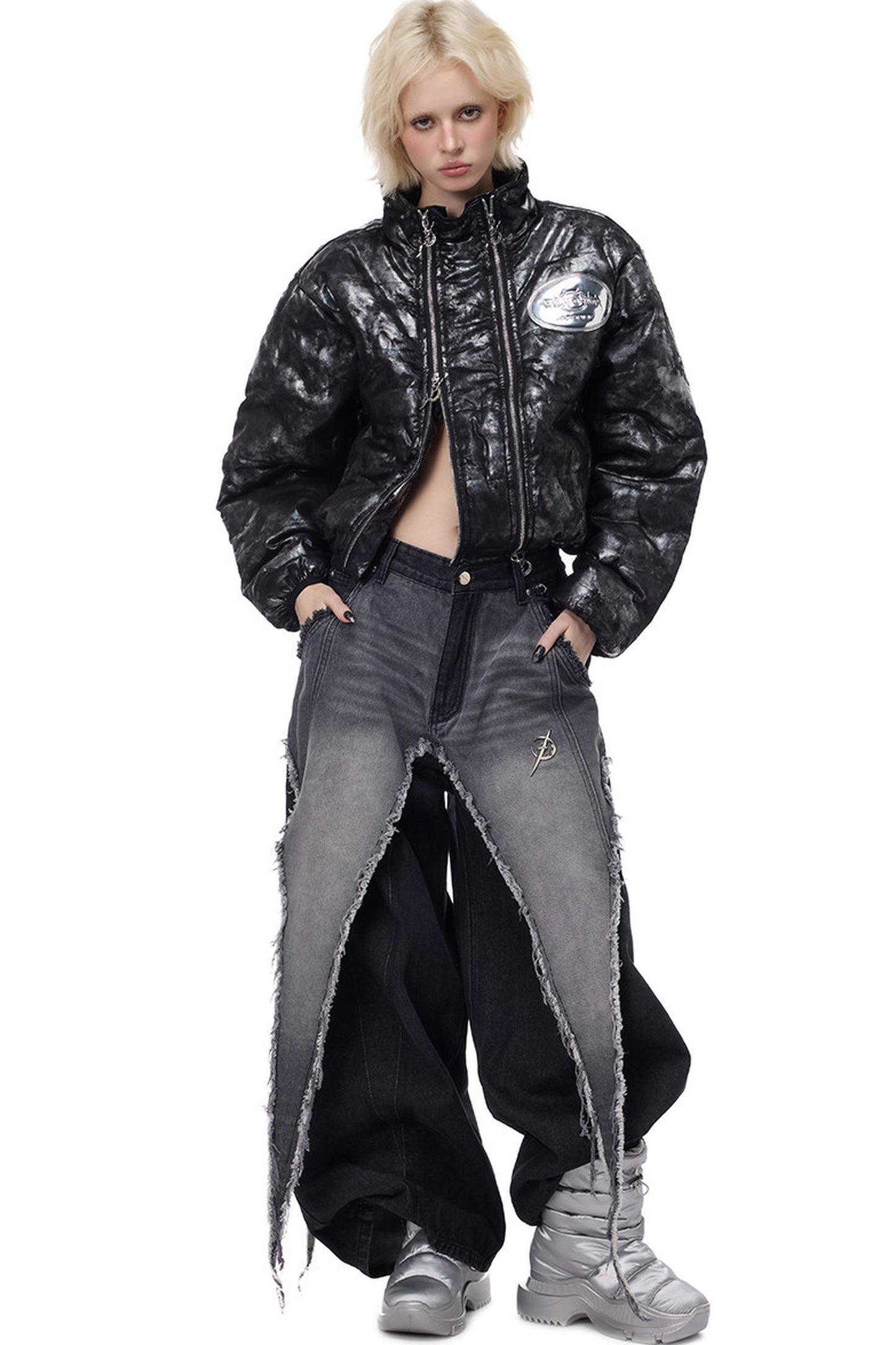 Deconstructed Wasteland Denim Pants