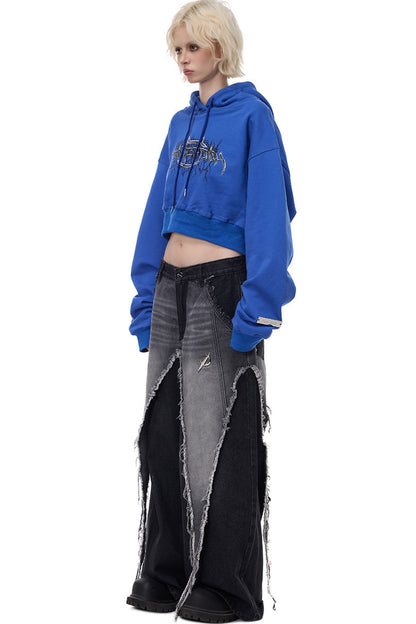 Deconstructed Wasteland Denim Pants