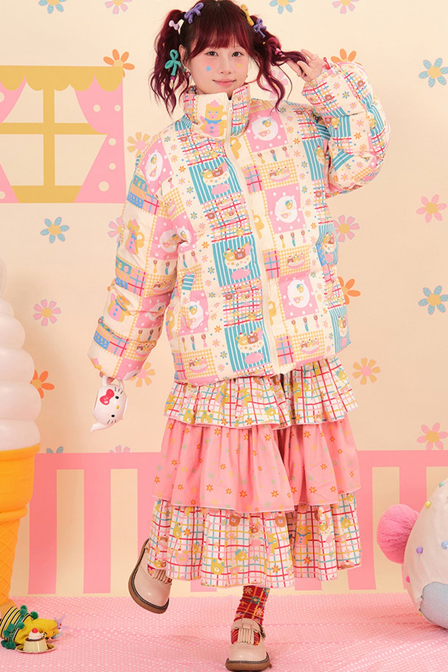 Showa Shop piumino d'anatra bianco