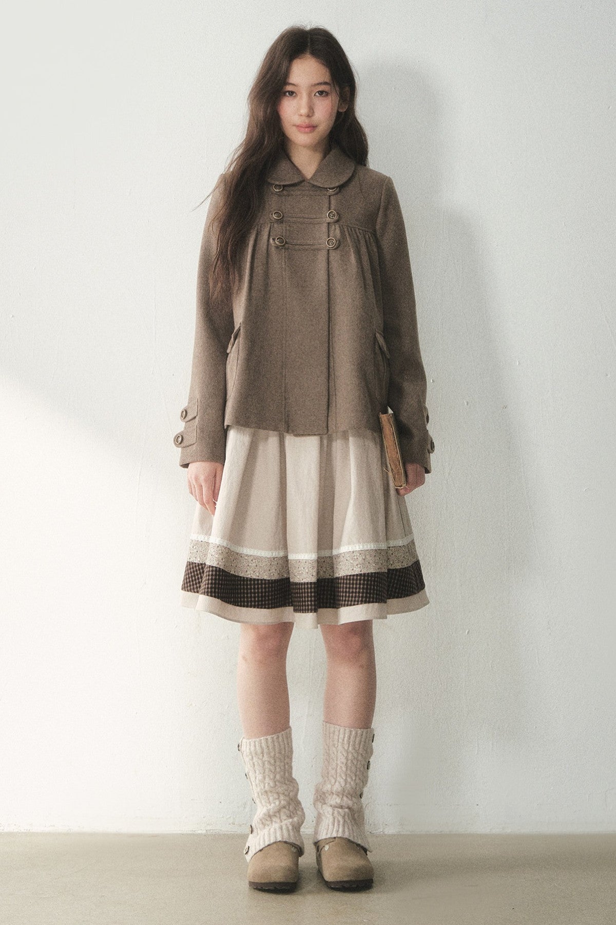 Chestnut Latte Napoleon Wool Coat