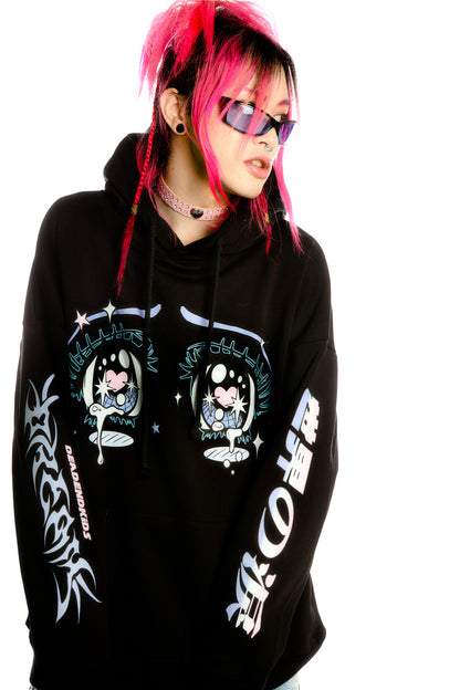 Anime Eye Print Loose Jacket