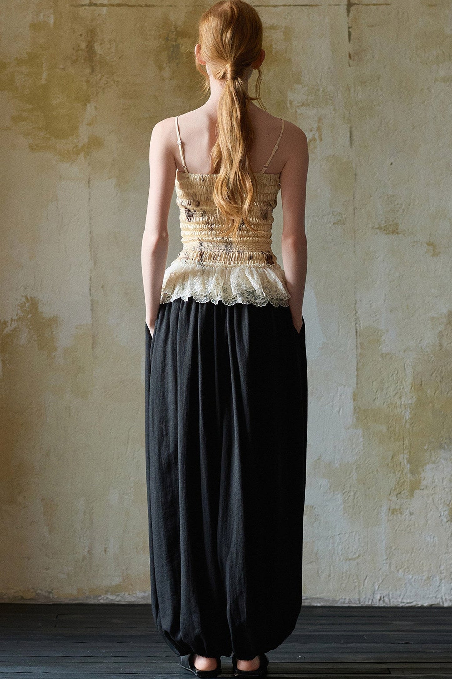 Silk Embroidered Lace Camisole