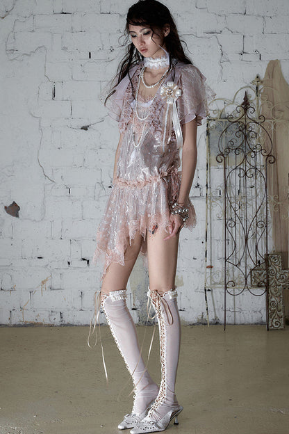 Romantic Lace Chiffon Blouse