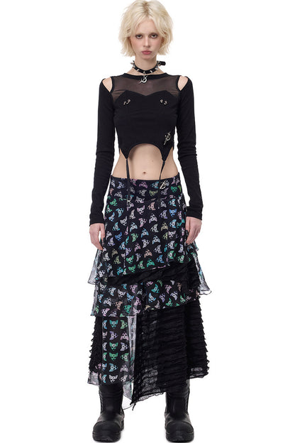 Cat Star Mesh Skirt