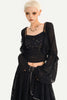 Schwarze Strickjacke