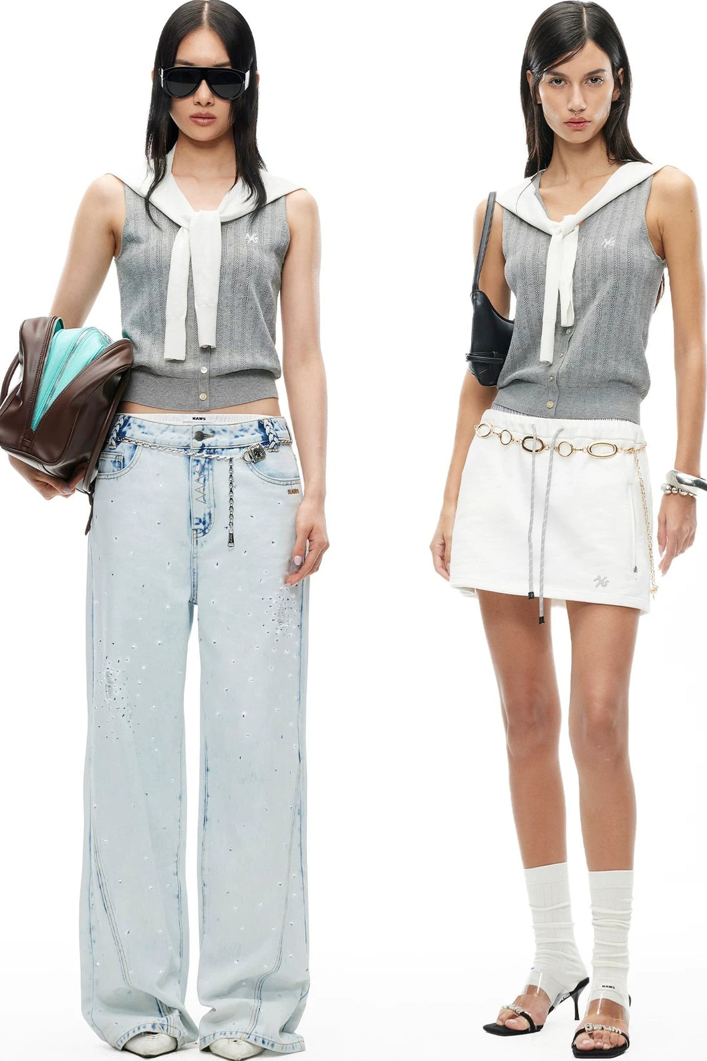 Tencel Linen Color-Blocked Vest