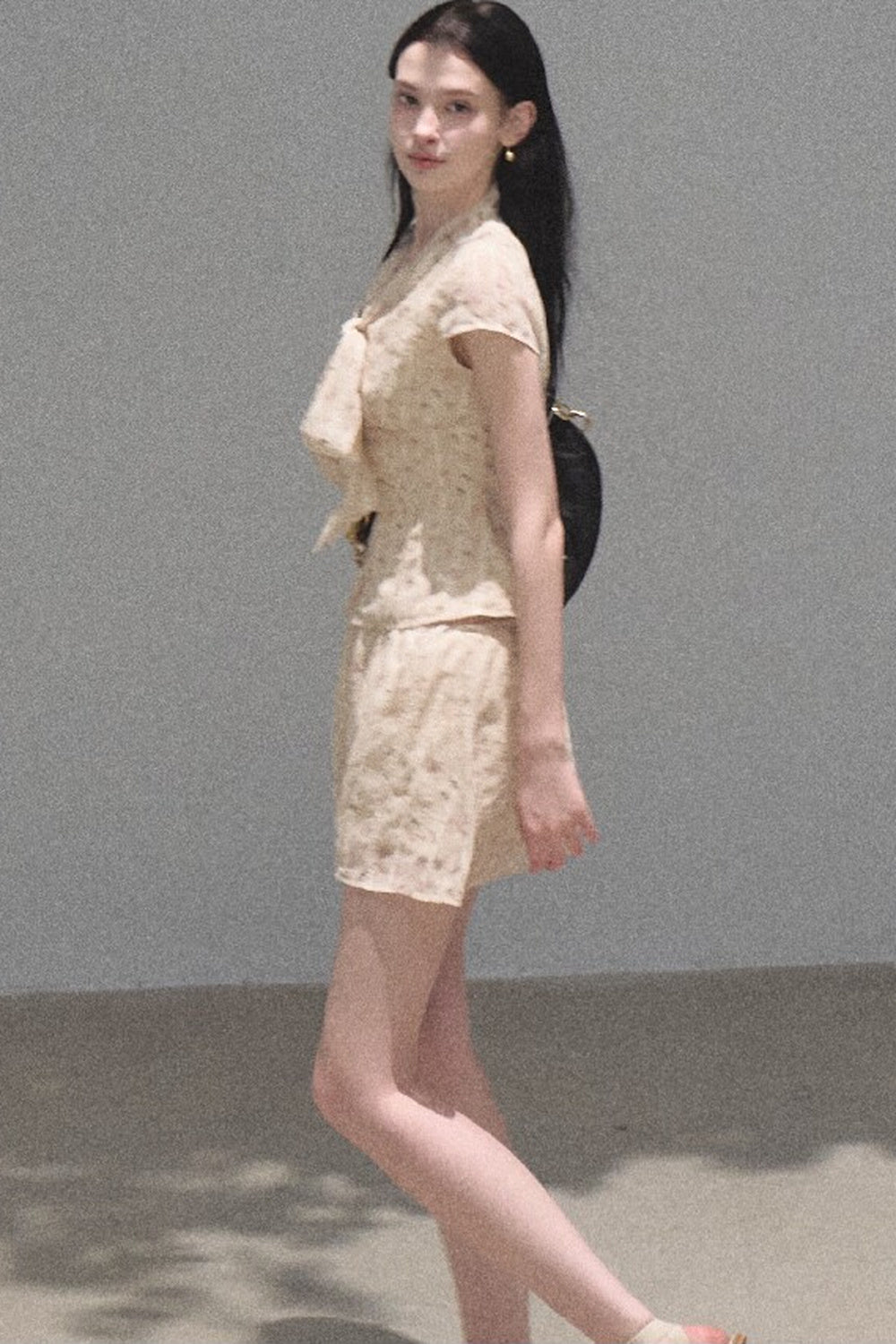 Horse Chestnut Floral Top and Skirt Set