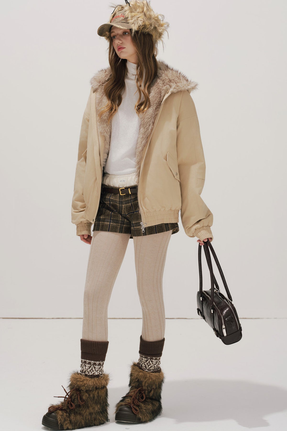 Workwear Cotton Padded Jacket and Shorts Set-Up