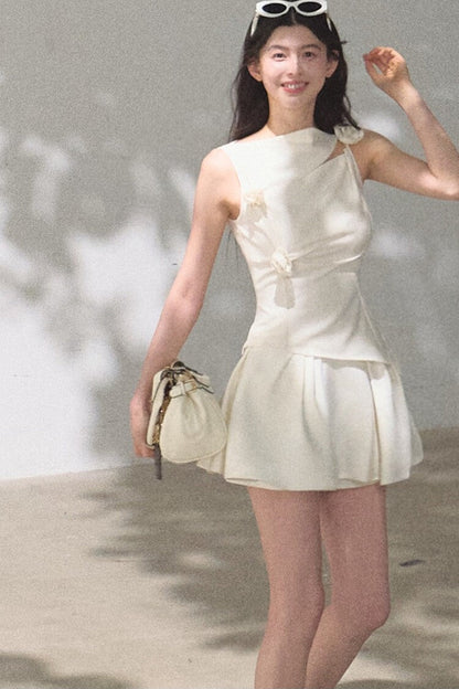 One-Shoulder Lyocell Wool Camisole