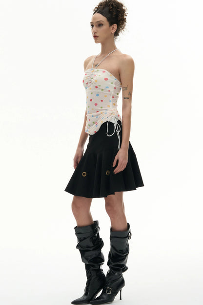 Dopamine Polka Dot Mesh Camisole