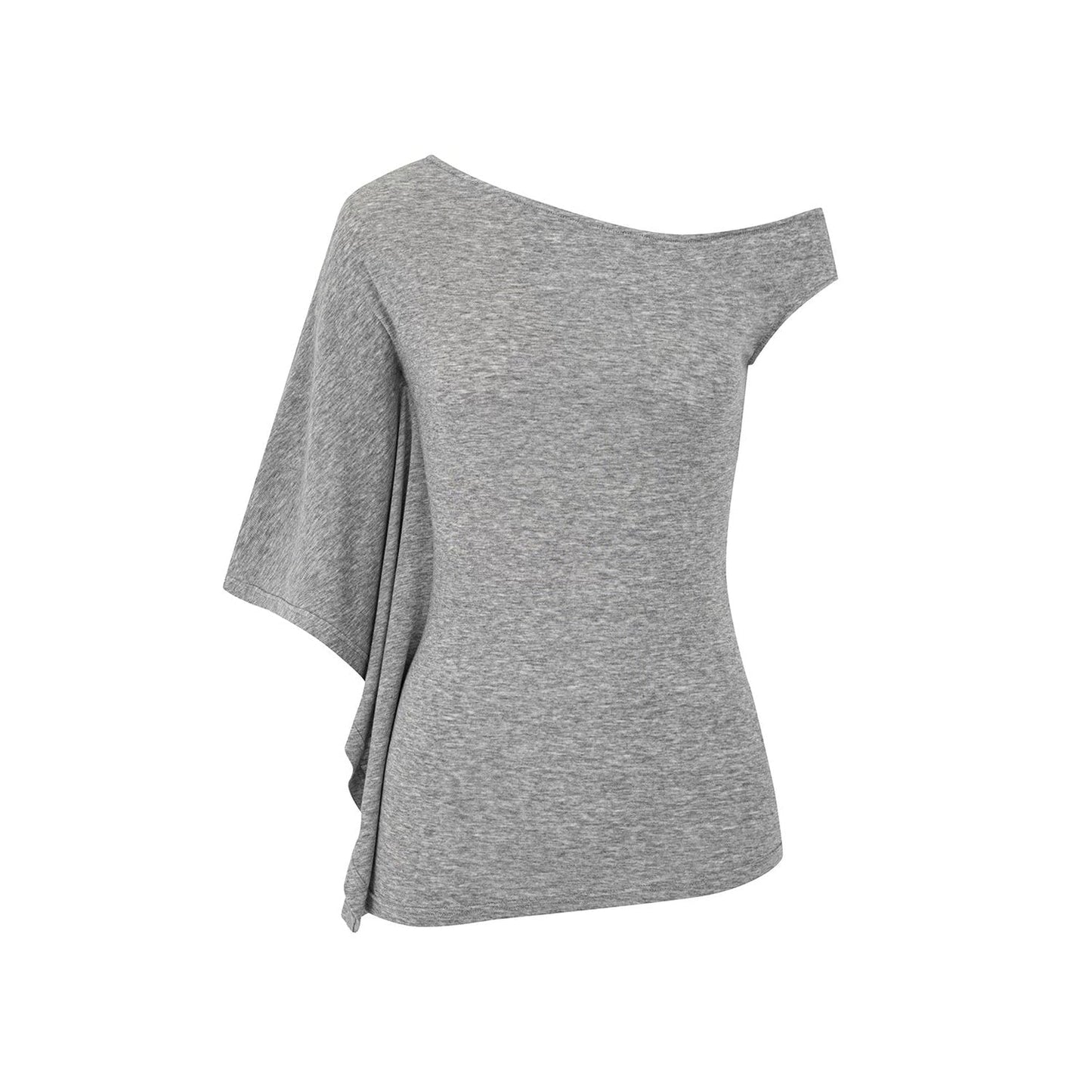 Tencel Asymmetric One-Shoulder Top